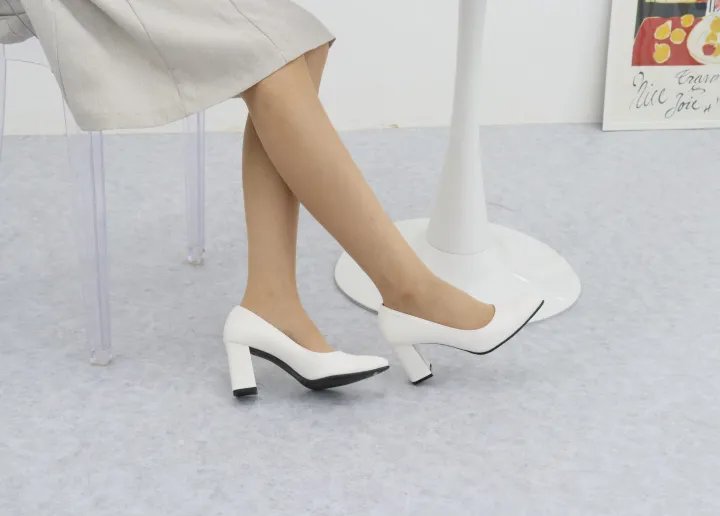 100%국산 펌프스힐 모음 3,5,6,8cm 통굽 뾰족코 상세 이미지 91