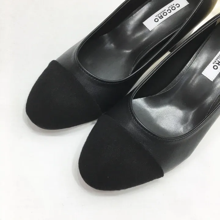 [당일배송/국산수제화] 코코 투톤 미들 통굽 펌프스 5cm 상세 이미지 34