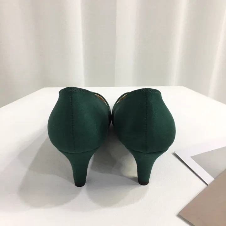 [당일배송/국산수제] 튤립 라인 스웨이드 미들힐 6cm 상세 이미지 21