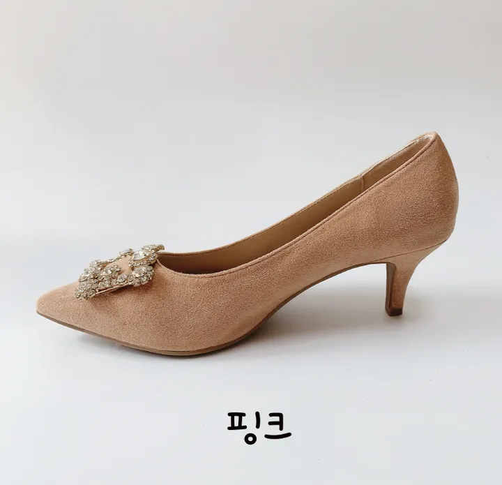 스틸레토 큐빅 블링 펌프스힐 상세 이미지 22