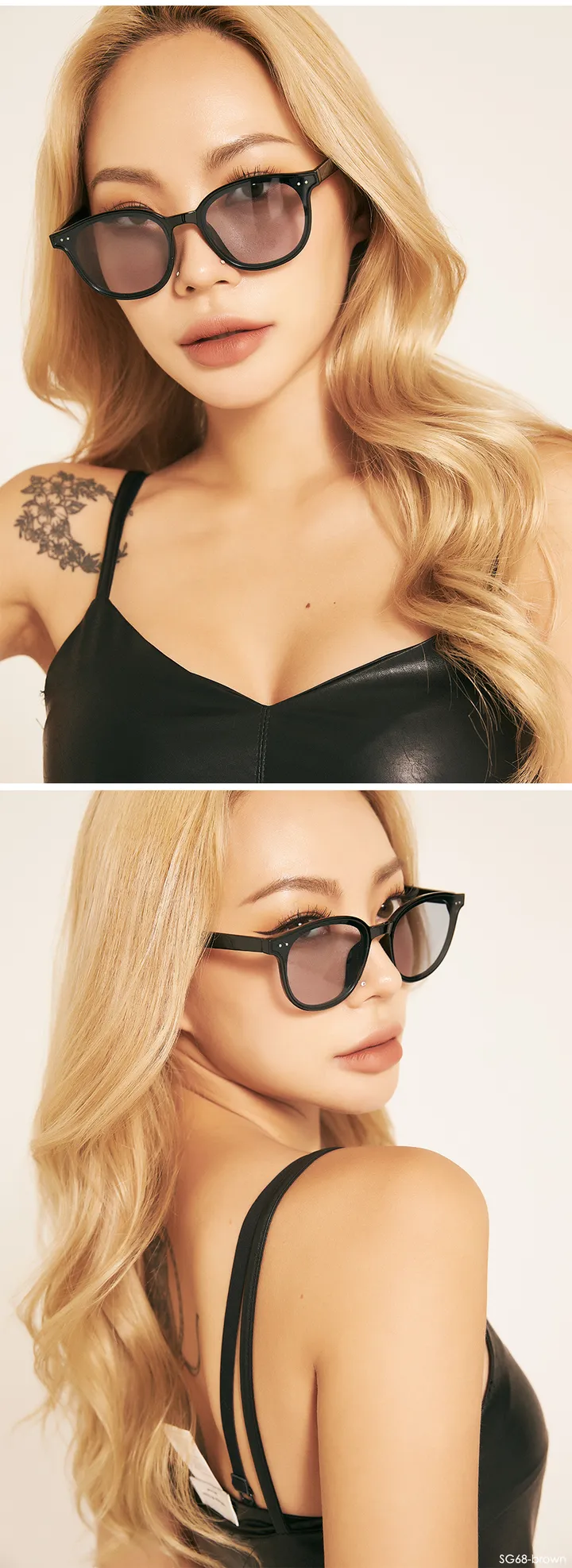 💗분위기변신💗 뿔테 스퀘어 틴트 커플 선글라스 안경 상세 이미지 8