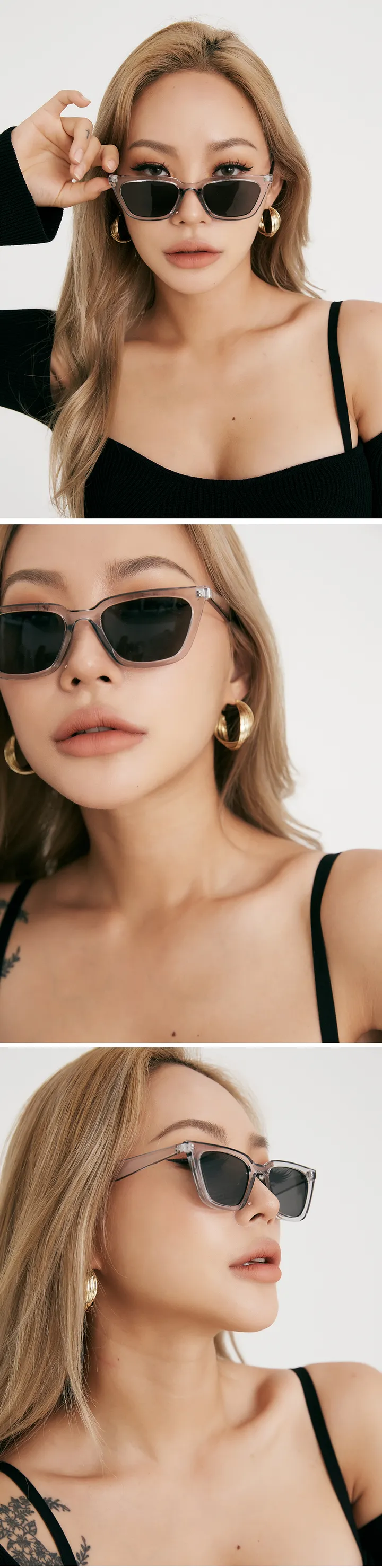 💗분위기변신💗 뿔테 스퀘어 틴트 커플 선글라스 안경 상세 이미지 19