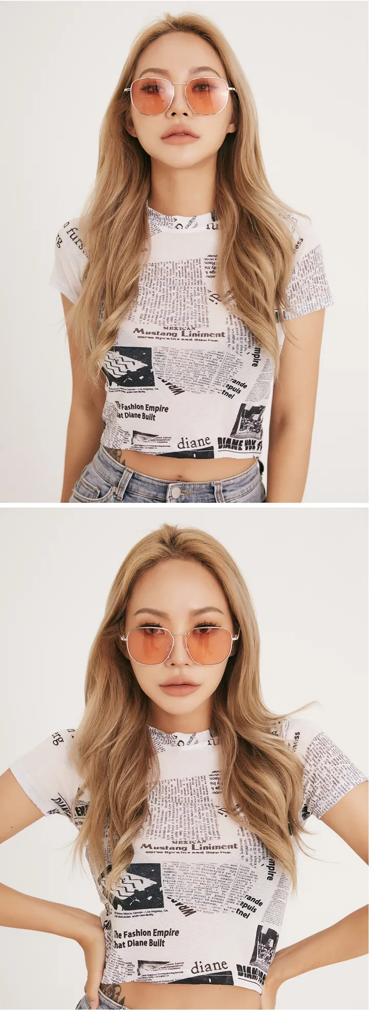 💗분위기변신💗 뿔테 스퀘어 틴트 커플 선글라스 안경 상세 이미지 28