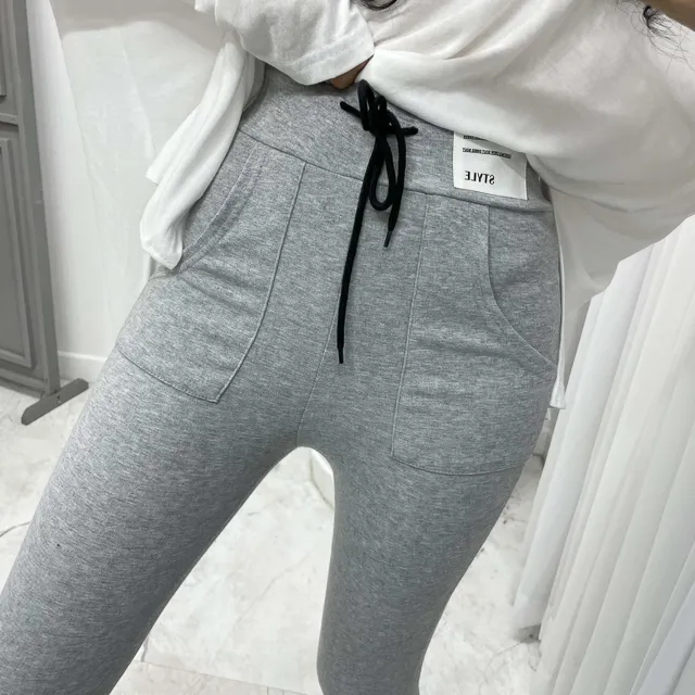 포켓 라벨 레깅스팬츠 상세 이미지 1