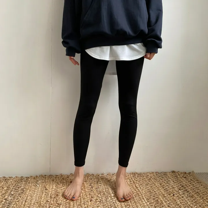[피치속기모] 슬림하게 잡아주는 기모 쫀쫀 레깅스 상세 이미지 21