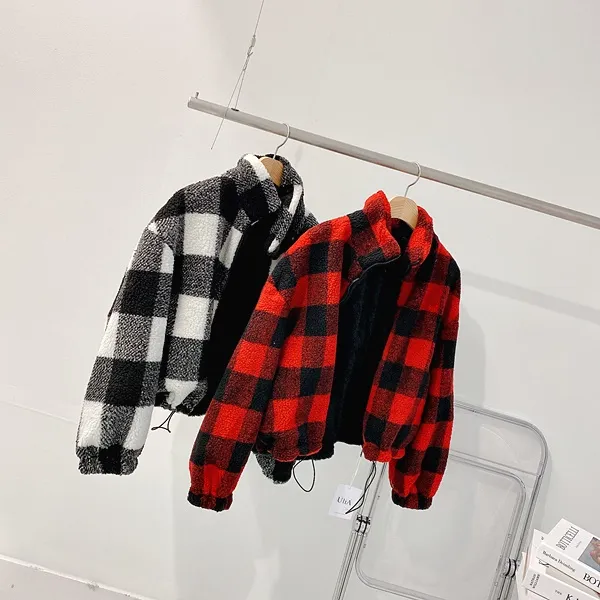 *최저가* [밍크안감!/왕따숩!] 체크자켓 체크패딩 배색자켓 배색패딩 양털자켓 양털패딩 양털점퍼 퍼자켓 퍼패딩 뽀글이 하이넥 집업자켓 크롭패딩 숏패딩  봄자켓  봄아우터  봄패딩 상세 이미지 24