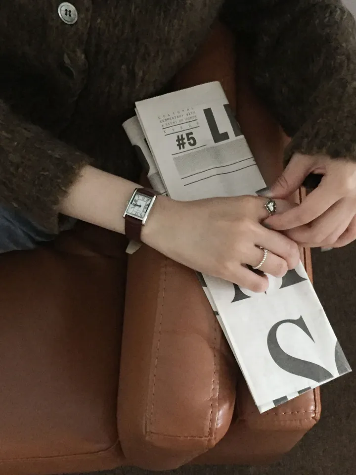 프렌치 레더 손목시계 (2 type, 2 color) 상세 이미지 18