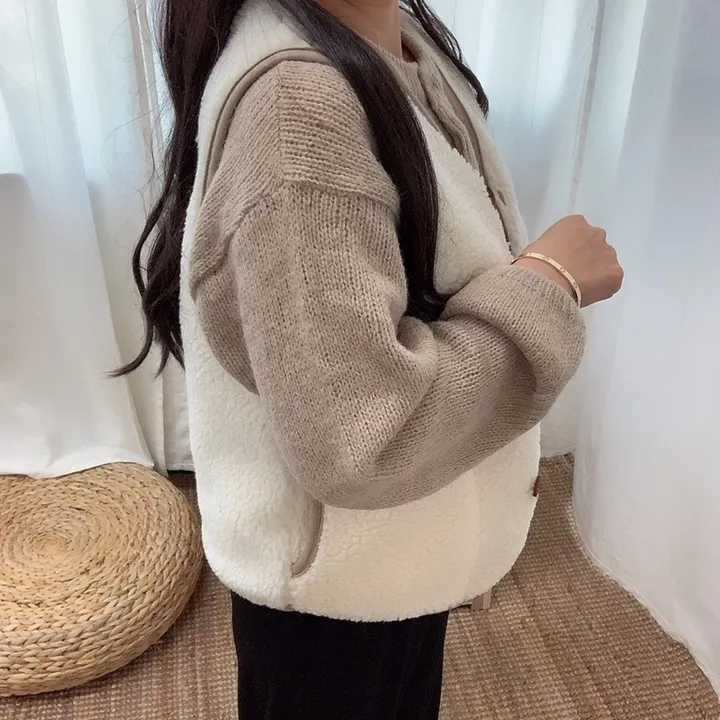 귀요미 양털 조끼 상세 이미지 7