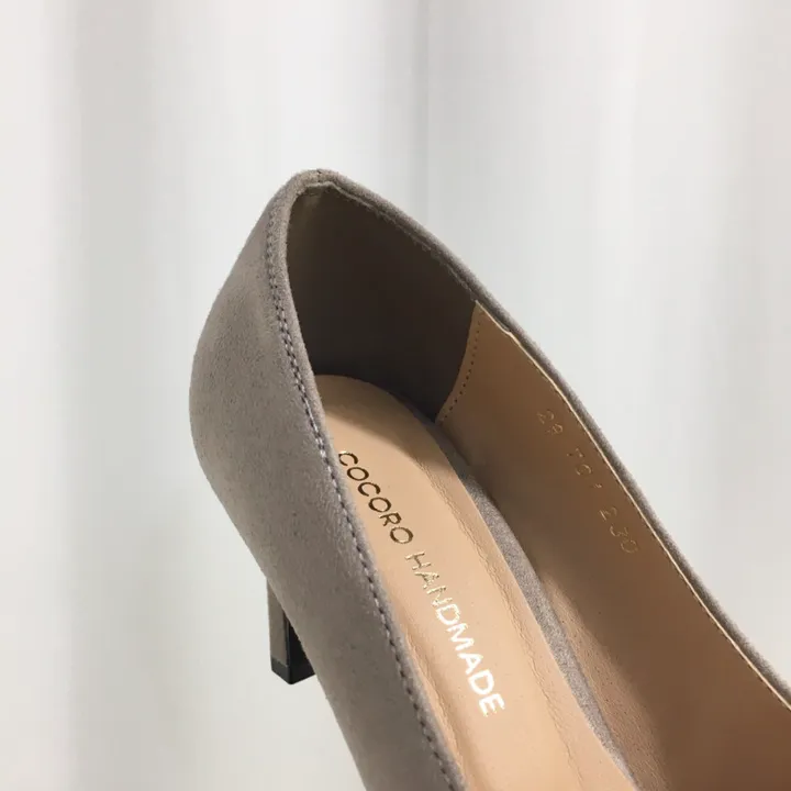 [국내제작]스웨이드 스틸레토 쿠션 엣지 미들 펌프스 힐 7cm 상세 이미지 34