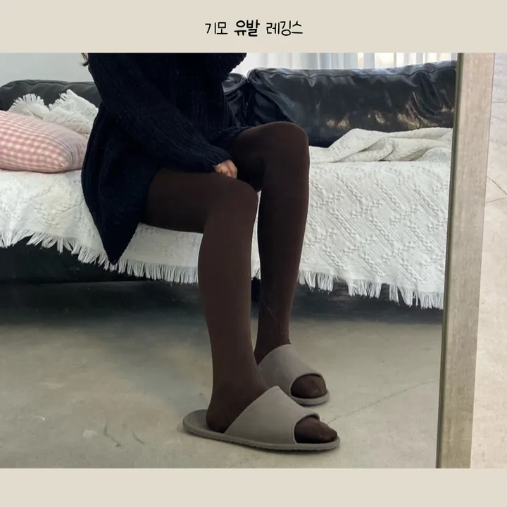 [초특가! 고품질] 무발/유발 기모레깅스 슬림 기모스타킹 상세 이미지 10