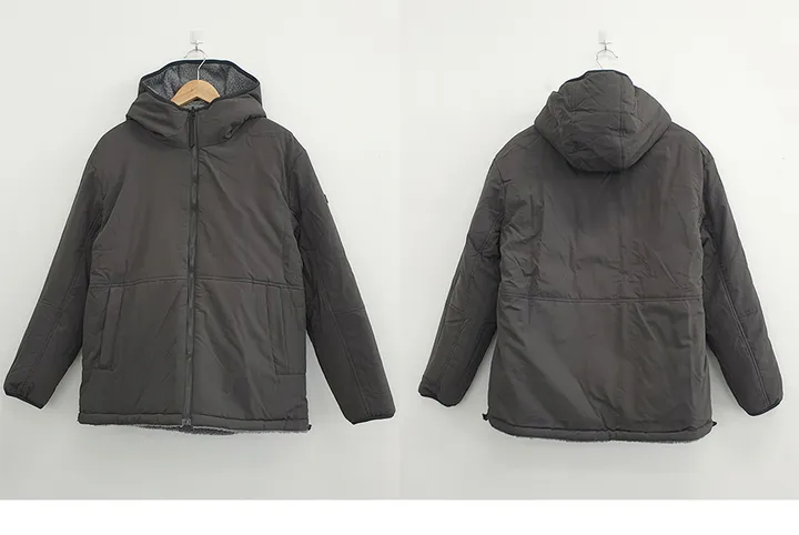 [양면가능!/M~2XL] 패치 양털자켓 후리스 후드집업 (리버시블!) 3컬러 상세 이미지 43