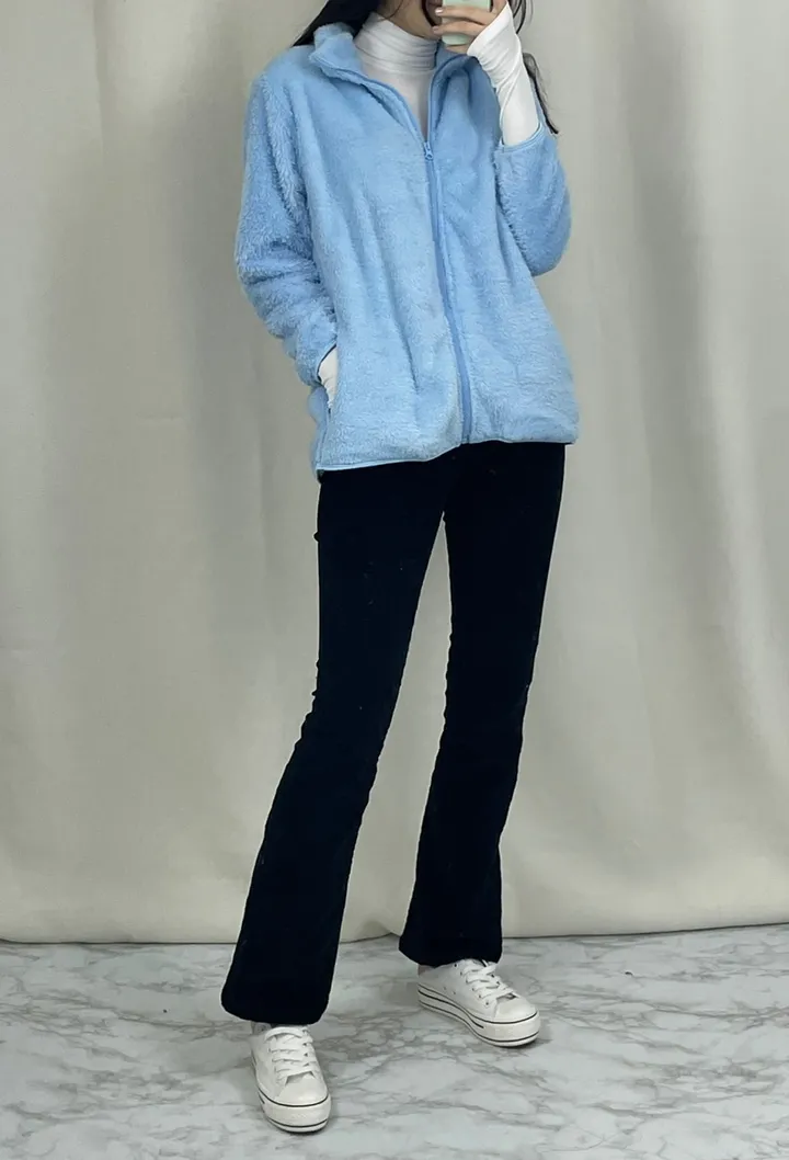 💖당일발송💖[1+1할인/검품X/공장출고] 데일리 하이넥 보들보들 도톰 양털 후리스집업 (6color) 상세 이미지 22