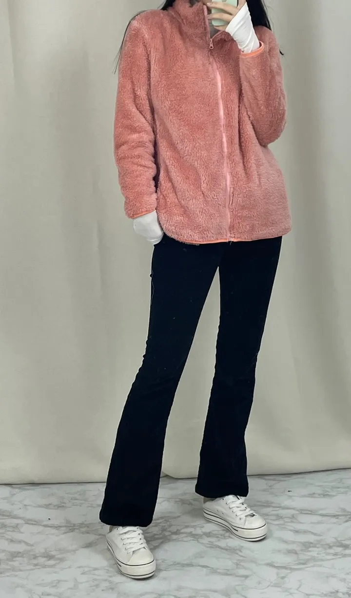 💖당일발송💖[1+1할인/검품X/공장출고] 데일리 하이넥 보들보들 도톰 양털 후리스집업 (6color) 상세 이미지 30