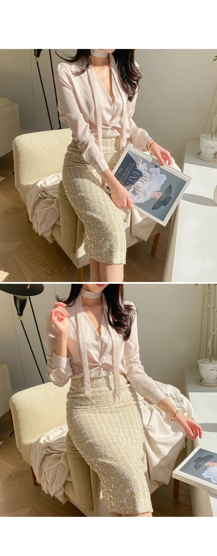 오르페 쥬얼리 스틸레토 힐 슈즈 (2color) 상세 이미지 4