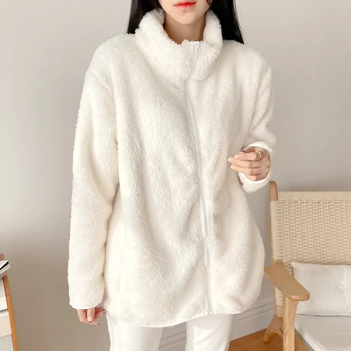 [1+1할인!]포근 도톰 양털 후리스집업 플리스 자켓 4color 상세 이미지 10