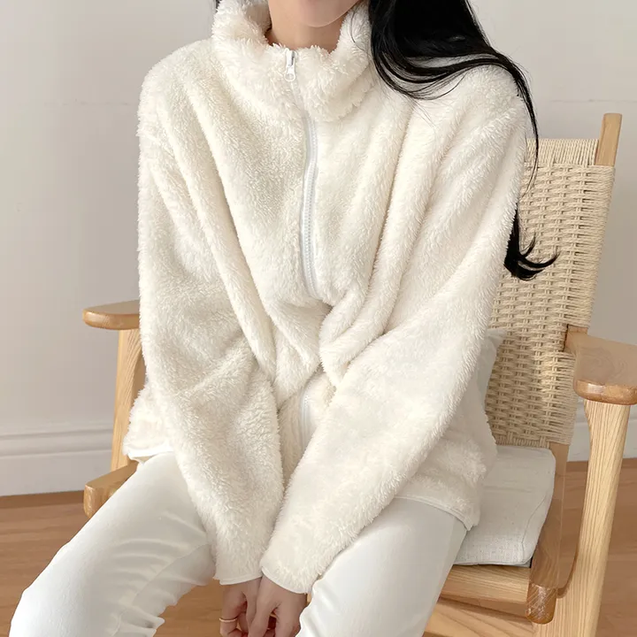 [1+1할인!]포근 도톰 양털 후리스집업 플리스 자켓 4color 상세 이미지 15