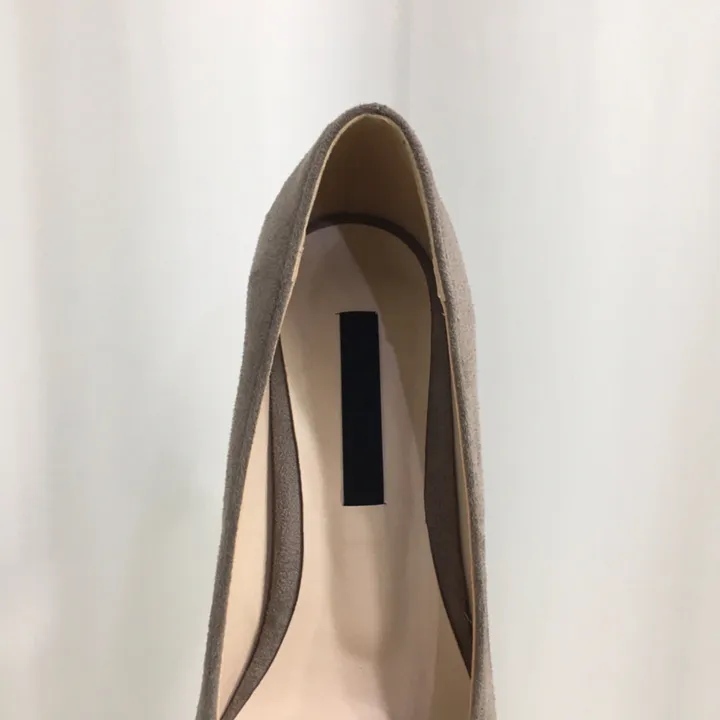[국산수제화] 5cm,7cm 스틸레토 베이직 쿠션 스웨이드 통굽 펌프스 힐 상세 이미지 16