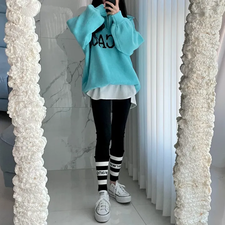 [기모레깅스/찐소장강추/꾸안꾸/소장 필수] 데일리 캐주얼 기모 워머 레깅스 상세 이미지 4