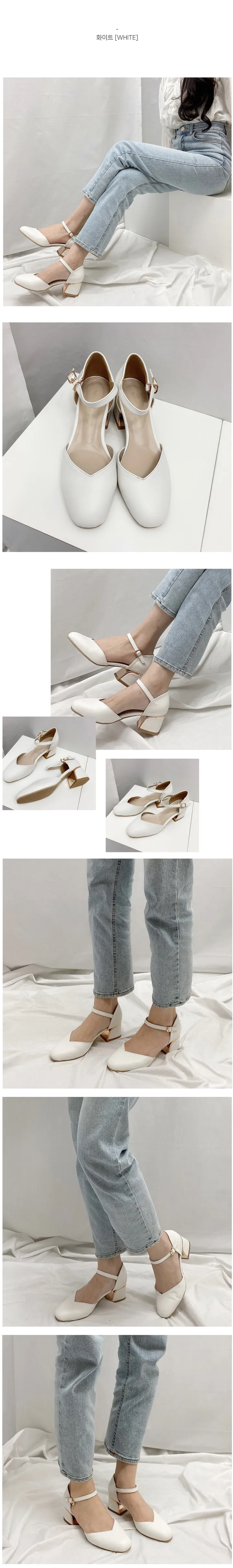 [NB] 라헬 3컬러 골드라인 메리제인 플랫 구두 5cm 상세 이미지 5