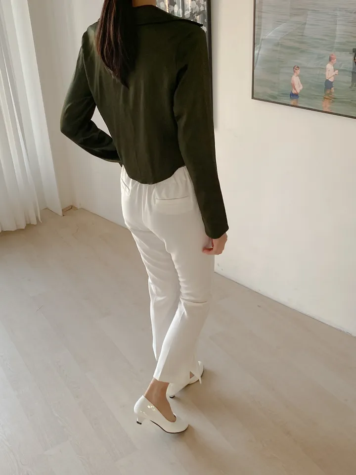 DAL727 펌프스 미들 힐 여자 에나멜 구두 둥근코 라운드 신발 블랙 화이트 발편한 굽낮은 가죽 데일리 캐주얼 하객 원피스 20대 스틸레토 예쁜 슈즈 상세 이미지 5