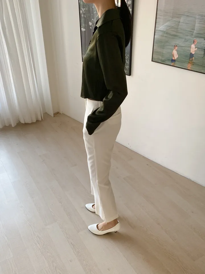 DAL727 펌프스 미들 힐 여자 에나멜 구두 둥근코 라운드 신발 블랙 화이트 발편한 굽낮은 가죽 데일리 캐주얼 하객 원피스 20대 스틸레토 예쁜 슈즈 상세 이미지 3