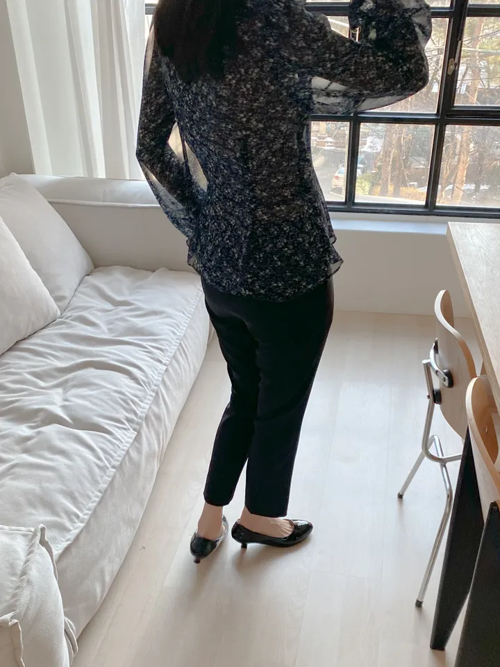 DAL727 펌프스 미들 힐 여자 에나멜 구두 둥근코 라운드 신발 블랙 화이트 발편한 굽낮은 가죽 데일리 캐주얼 하객 원피스 20대 스틸레토 예쁜 슈즈 상세 이미지 29