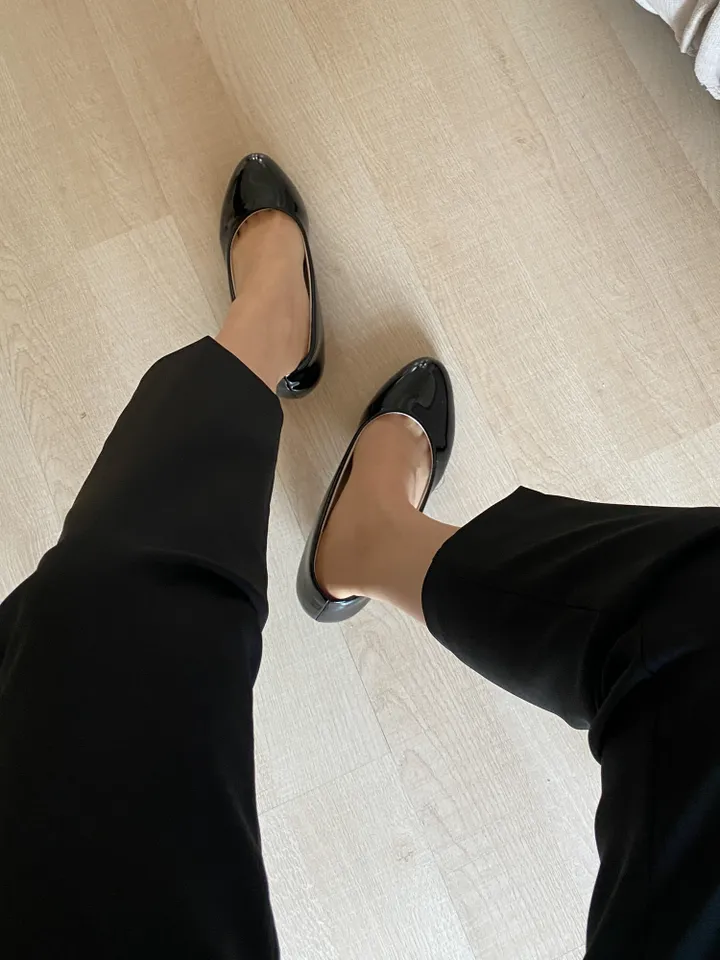 DAL727 펌프스 미들 힐 여자 에나멜 구두 둥근코 라운드 신발 블랙 화이트 발편한 굽낮은 가죽 데일리 캐주얼 하객 원피스 20대 스틸레토 예쁜 슈즈 상세 이미지 49