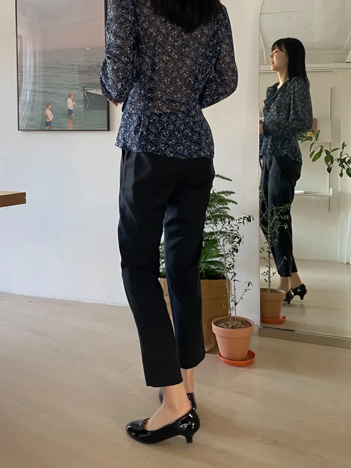 DAL727 펌프스 미들 힐 여자 에나멜 구두 둥근코 라운드 신발 블랙 화이트 발편한 굽낮은 가죽 데일리 캐주얼 하객 원피스 20대 스틸레토 예쁜 슈즈 상세 이미지 41