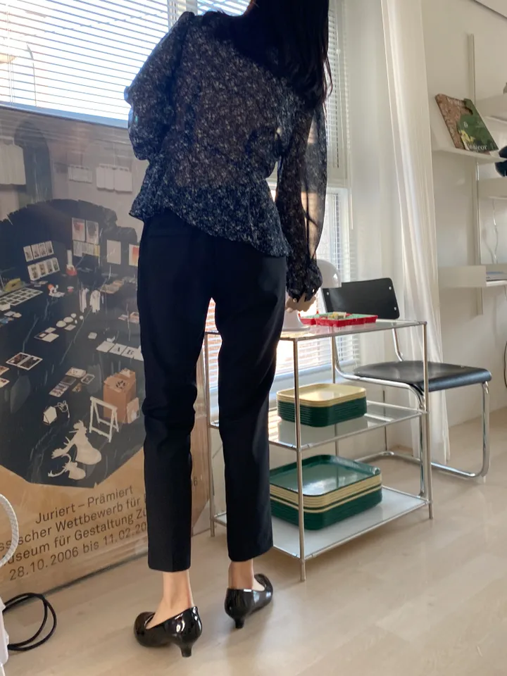 DAL727 펌프스 미들 힐 여자 에나멜 구두 둥근코 라운드 신발 블랙 화이트 발편한 굽낮은 가죽 데일리 캐주얼 하객 원피스 20대 스틸레토 예쁜 슈즈 상세 이미지 39