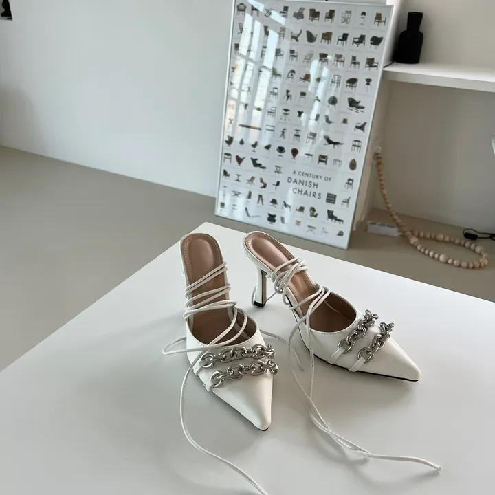 체인 스트랩 스틸레토힐 (9cm) 상세 이미지 4