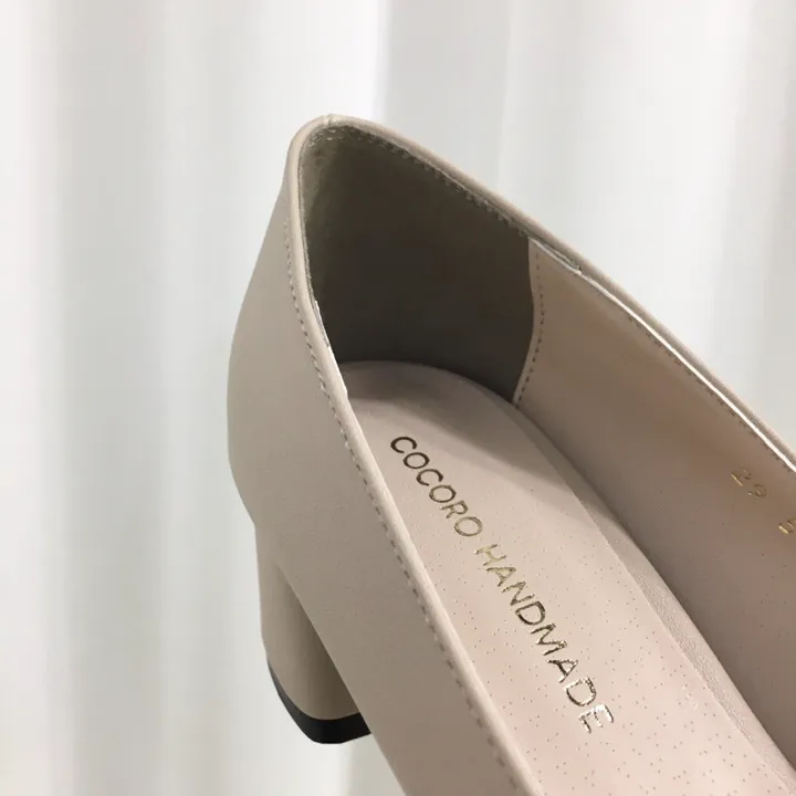 [국내제작👍당일배송]데일리 둥근 캐주얼 통굽 미들 펌프스힐 5cm 상세 이미지 35
