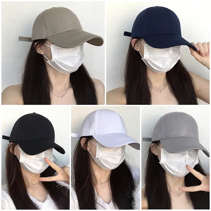 [추가할인/당일출고] 연예인핏 데일리 무지 야구 볼캡 베이직 노제 남녀공용 소두핏 대두커버 봄 여름 가을 겨울 신상 할인 사계절 쌍수 성형수술 모자 상세 이미지 1