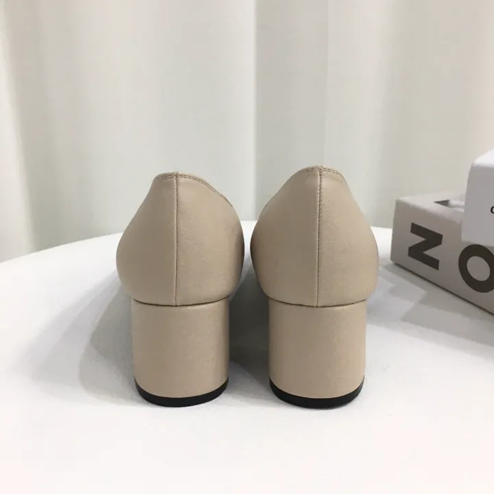 [당일배송/국산수제] 라운드 쿠션 베이직 미들굽 펌프스 힐 5cm 상세 이미지 26