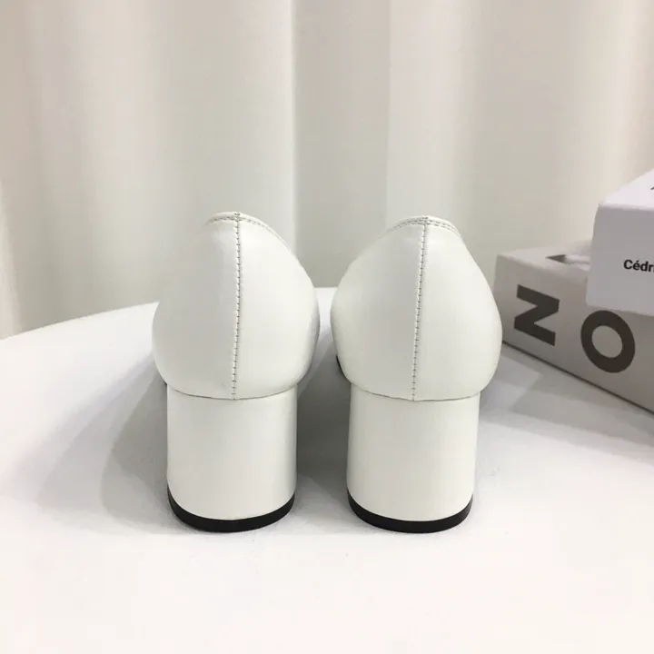 [당일배송/국산수제] 라운드 쿠션 베이직 미들굽 펌프스 힐 5cm 상세 이미지 18