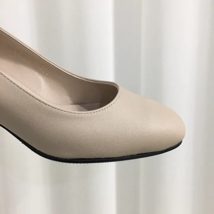 [당일배송/국산수제] 라운드 쿠션 베이직 미들굽 펌프스 힐 5cm 상세 이미지 8