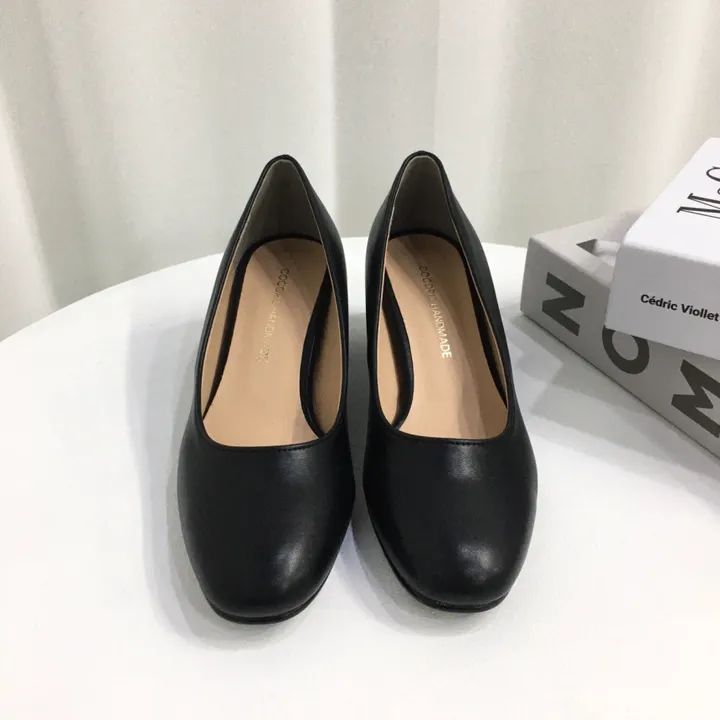 [당일배송/국산수제] 라운드 쿠션 베이직 미들굽 펌프스 힐 5cm 상세 이미지 31