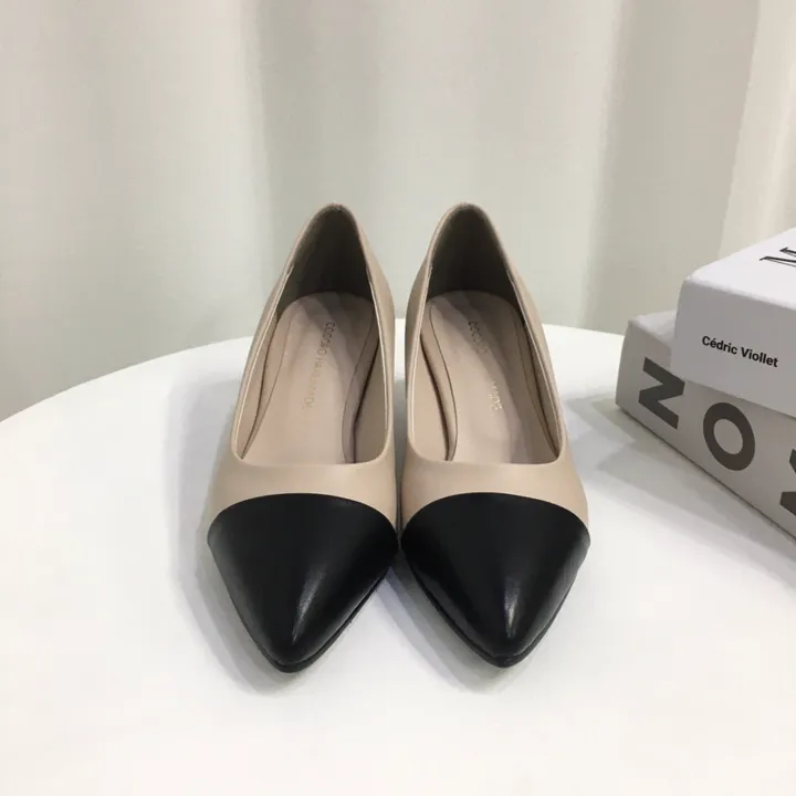 [국내제작/주문폭주] 배색 투톤 스틸레토 쿠션 펌프스 힐 5cm,7cm 상세 이미지 13