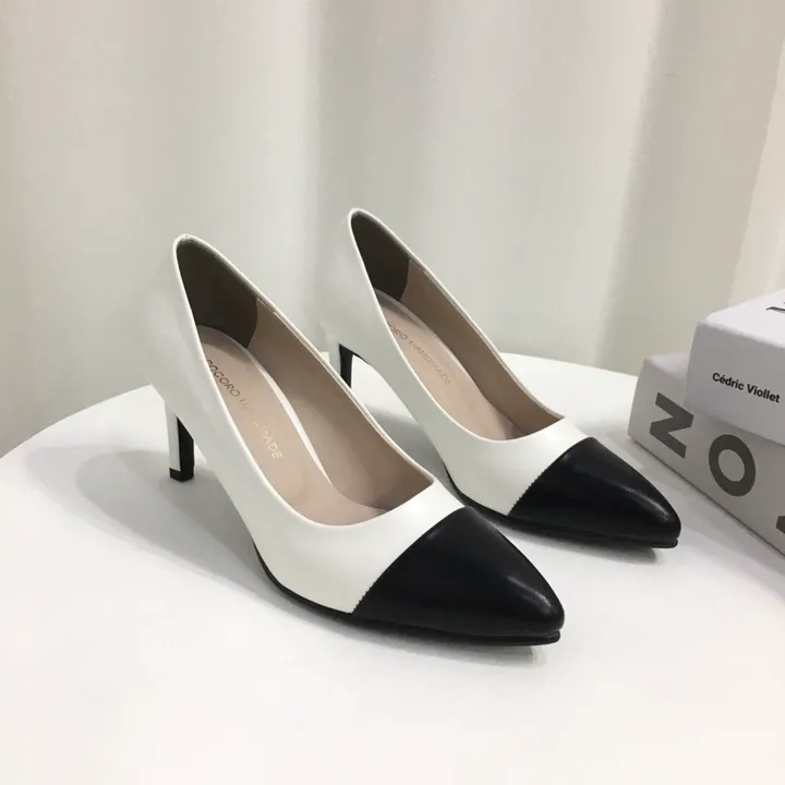 [국내제작/주문폭주] 배색 투톤 스틸레토 쿠션 펌프스 힐 5cm,7cm 상세 이미지 32
