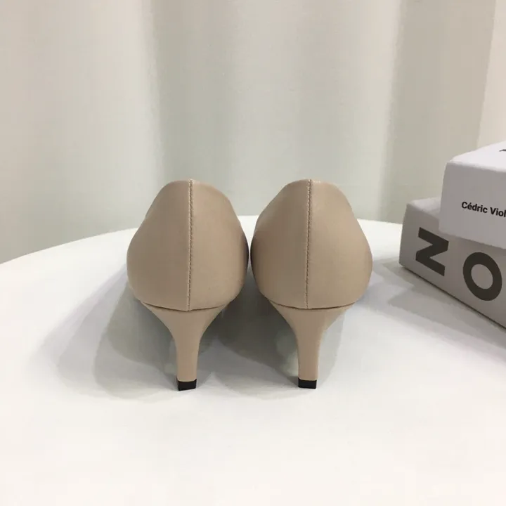 [국내제작/주문폭주] 배색 투톤 스틸레토 쿠션 펌프스 힐 5cm,7cm 상세 이미지 16