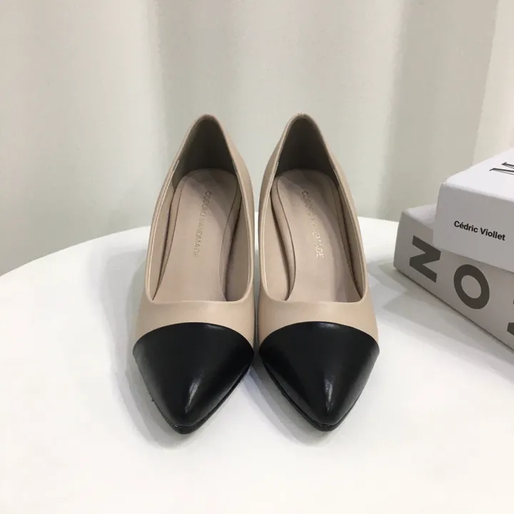 [국내제작/주문폭주] 배색 투톤 스틸레토 쿠션 펌프스 힐 5cm,7cm 상세 이미지 38