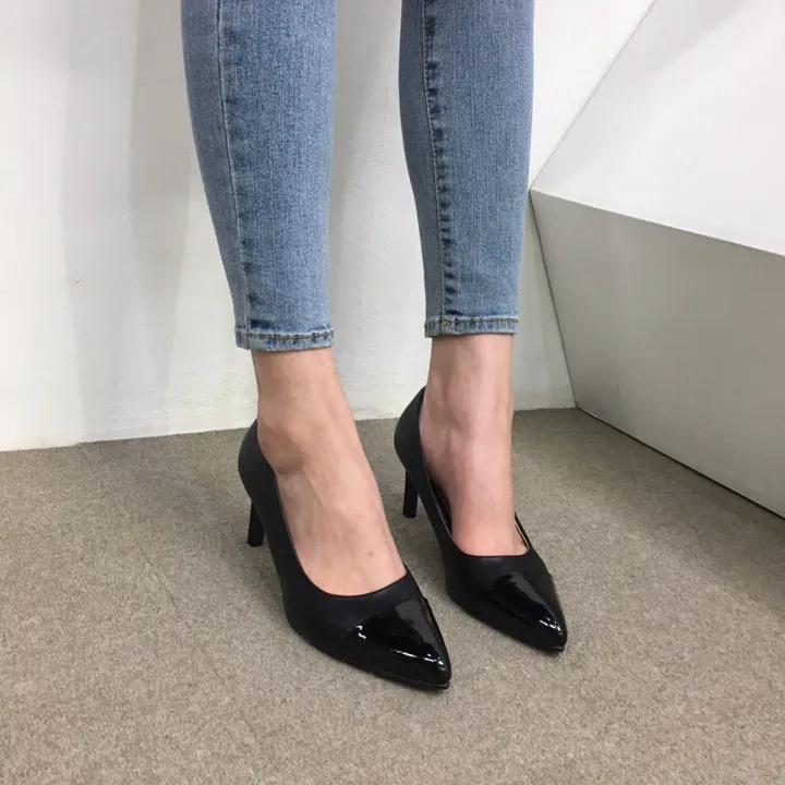 [국내제작/주문폭주] 배색 투톤 스틸레토 쿠션 펌프스 힐 5cm,7cm 상세 이미지 50