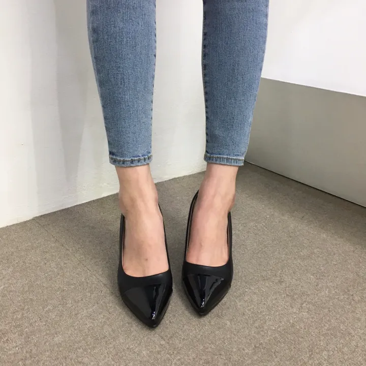 [국내제작/주문폭주] 배색 투톤 스틸레토 쿠션 펌프스 힐 5cm,7cm 상세 이미지 49