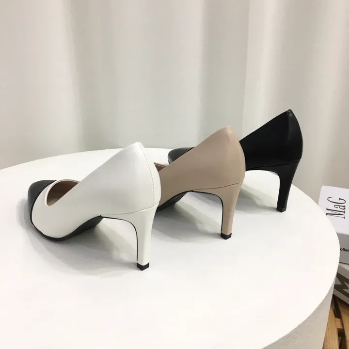 [국내제작/주문폭주] 배색 투톤 스틸레토 쿠션 펌프스 힐 5cm,7cm 상세 이미지 28