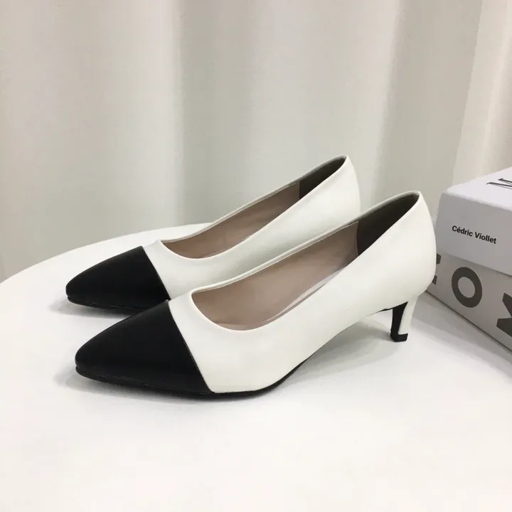 [국내제작/주문폭주] 배색 투톤 스틸레토 쿠션 펌프스 힐 5cm,7cm 상세 이미지 8