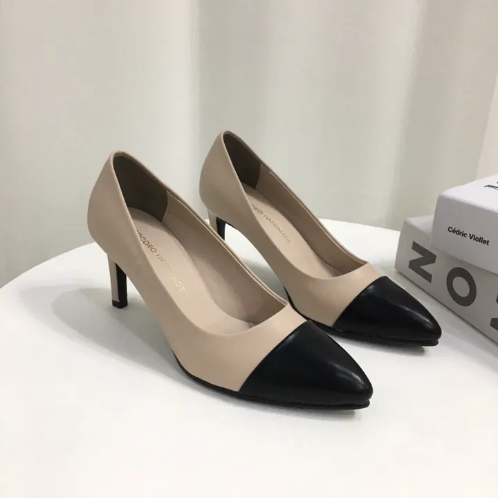 [국내제작/주문폭주] 배색 투톤 스틸레토 쿠션 펌프스 힐 5cm,7cm 상세 이미지 39