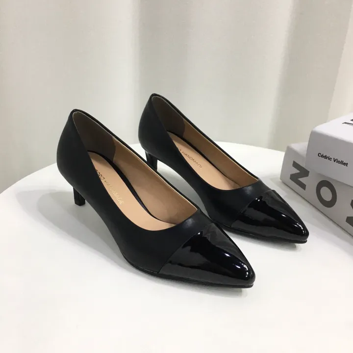 [국내제작/주문폭주] 배색 투톤 스틸레토 쿠션 펌프스 힐 5cm,7cm 상세 이미지 21