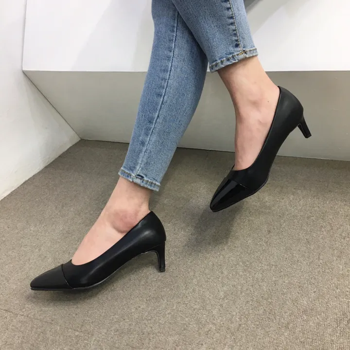[국내제작/주문폭주] 배색 투톤 스틸레토 쿠션 펌프스 힐 5cm,7cm 상세 이미지 26