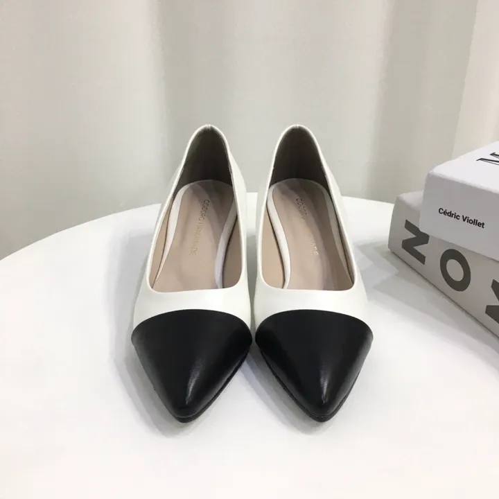 [국내제작/주문폭주] 배색 투톤 스틸레토 쿠션 펌프스 힐 5cm,7cm 상세 이미지 6