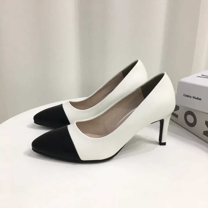 [국내제작/주문폭주] 배색 투톤 스틸레토 쿠션 펌프스 힐 5cm,7cm 상세 이미지 33