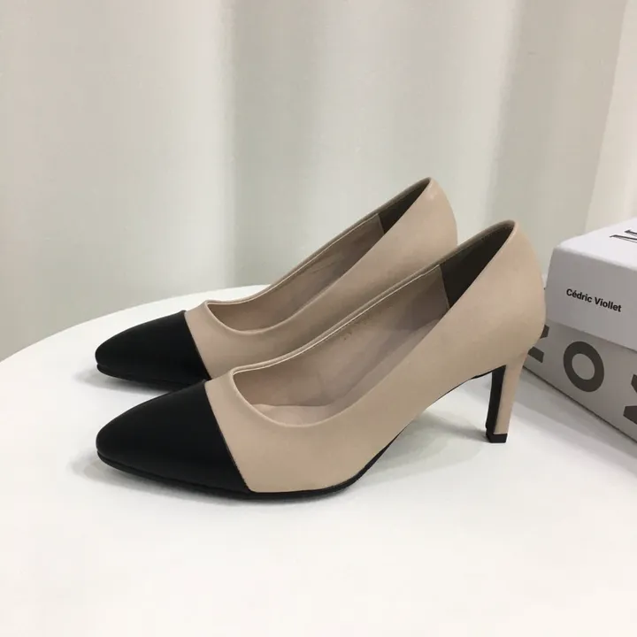 [국내제작/주문폭주] 배색 투톤 스틸레토 쿠션 펌프스 힐 5cm,7cm 상세 이미지 40